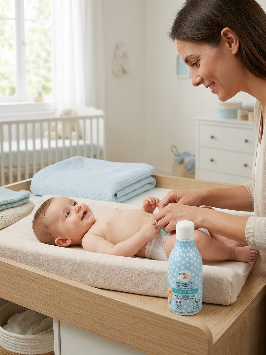 Born To Bio Acqua Micellare Detergente Biologica Neonato Senza Risciacquo - Viso e Corpo 300 ml
