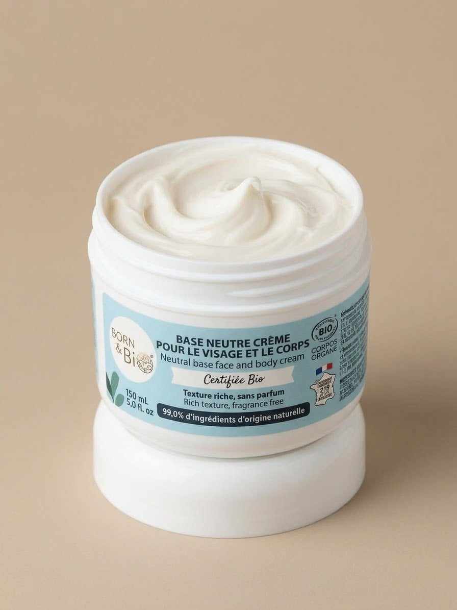 Born to Bio Crema Viso e Corpo Base Neutra Biologica - Senza Profumo 150ml