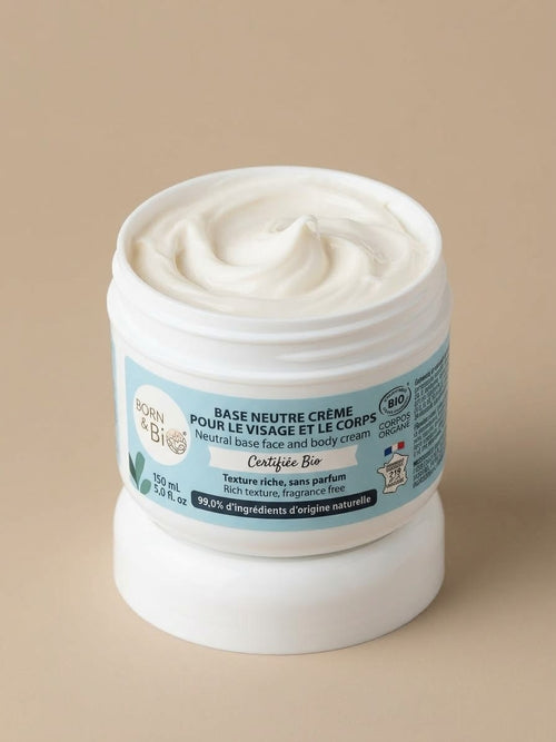 Born to Bio Crema Viso e Corpo Base Neutra Biologica - Senza Profumo 150ml