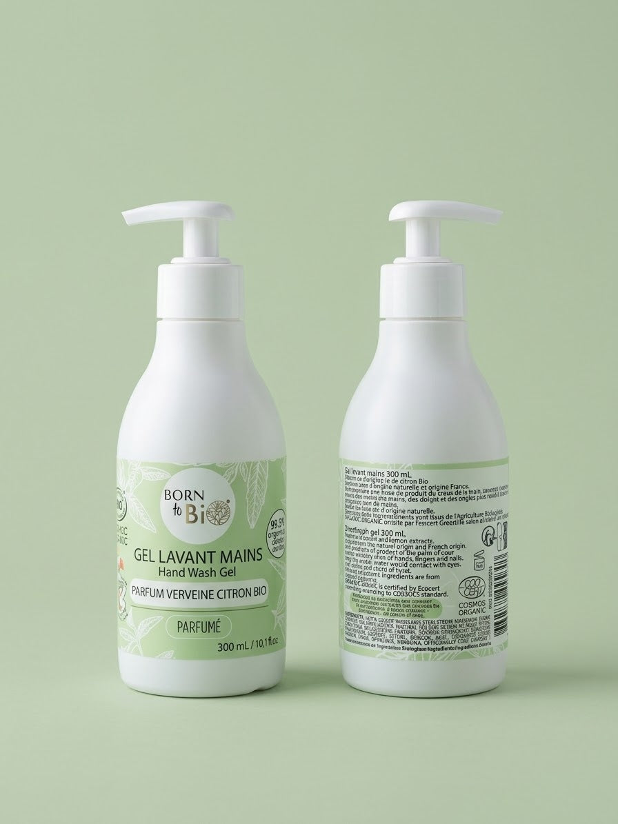 Born to Bio Sapone Liquido Mani Biologico Limone e Verbena - 300 ml
