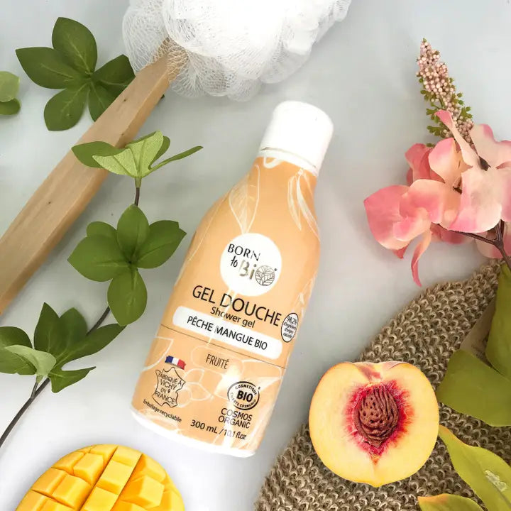 Born to Bio Gel Doccia Biologico Pesca e Mango - Bagnodoccia Bio 300 ml