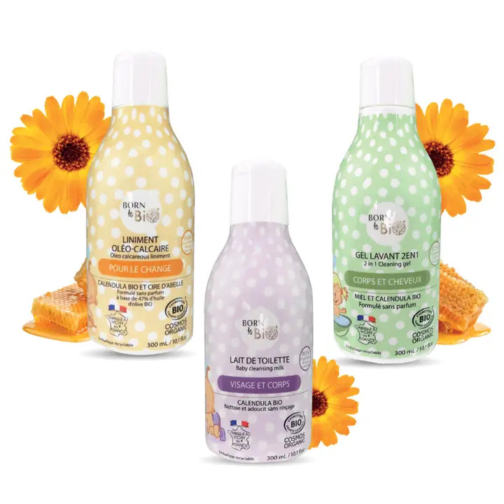 Born to Bio Gel Lavante 2 in 1 Biologico Corpo e Capelli Neonato - Detergente Bagnetto 300 ml