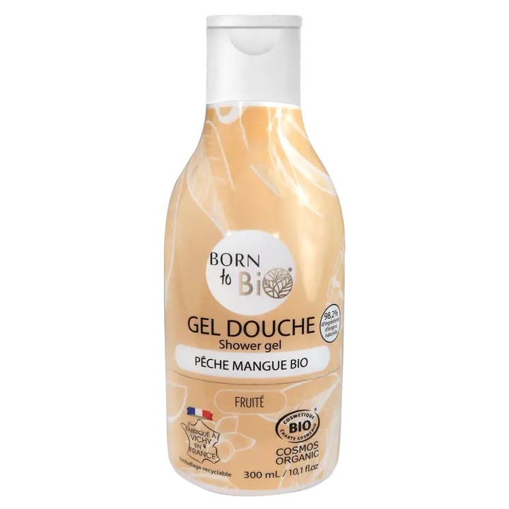 Born to Bio Gel Doccia Biologico Pesca e Mango - Bagnodoccia Bio 300 ml