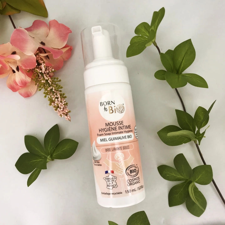 Born to Bio Mousse Detergente Intimo Biologico Miele e Malva - Lenitivo ph Fisiologico 150 ml