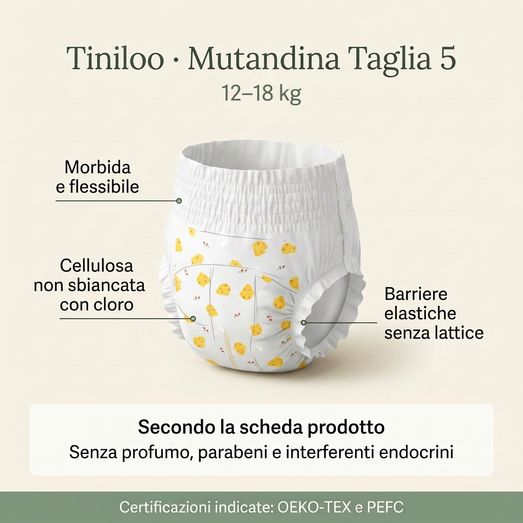 Mutandina Tiniloo con elastico di altezza intermedia