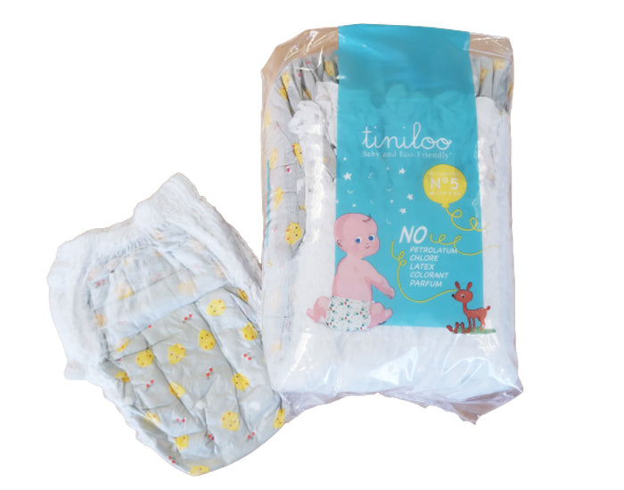 Tiniloo Pannolini a Mutandina in Cotone Biologico Taglia 5 (12-18 kg) – 20 pz