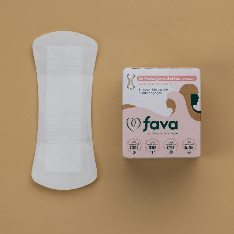FAVA Proteggi-slip Biologici 100% Cotone Ipoallergenci - Senza Profumo 24 pz