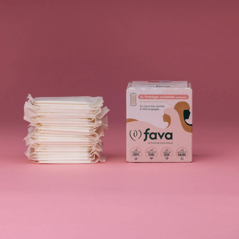 FAVA Proteggi-slip Biologici 100% Cotone Ipoallergenci - Senza Profumo 24 pz