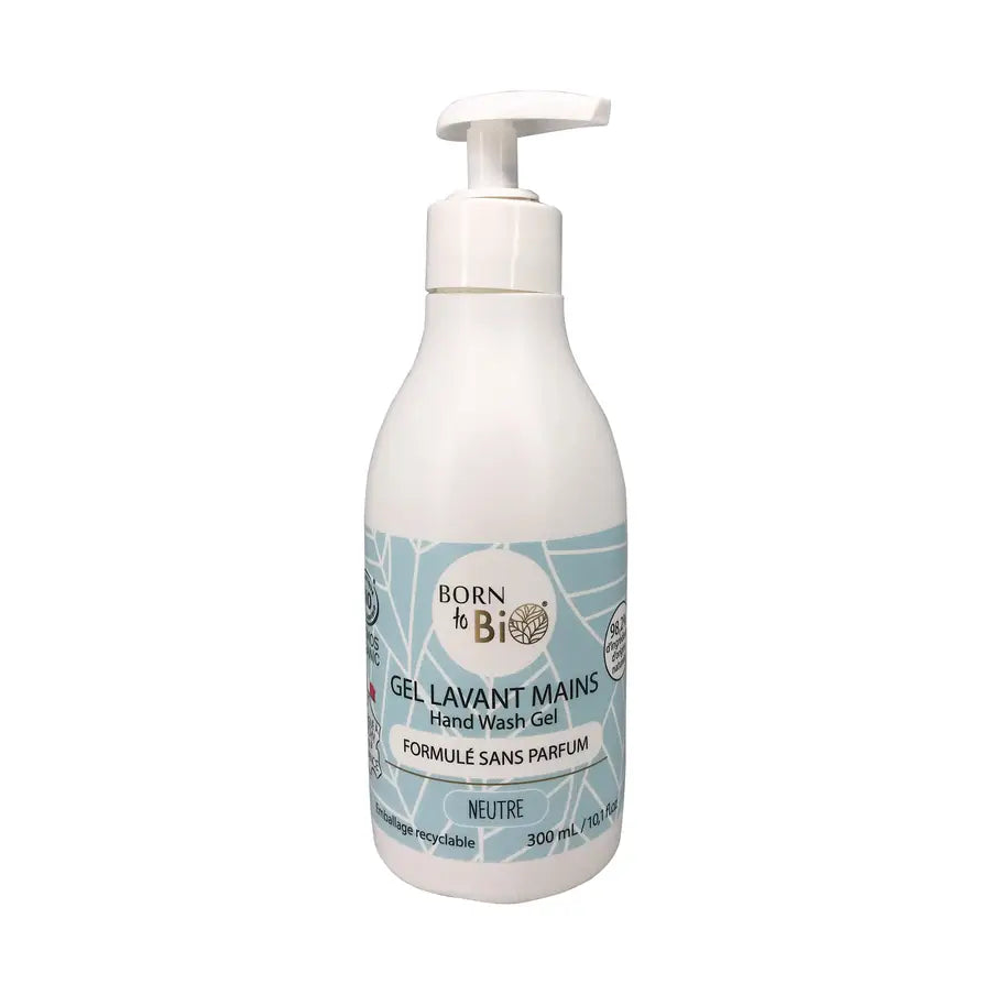 Born to Bio Sapone Liquido Mani Neutro Biologico - Gel Lavante Senza Profumo Ipoallergenico 300 ml